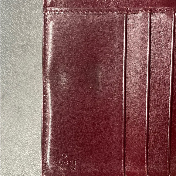 Gucci Maroon Leather Card Holder - Picture 3 of 9